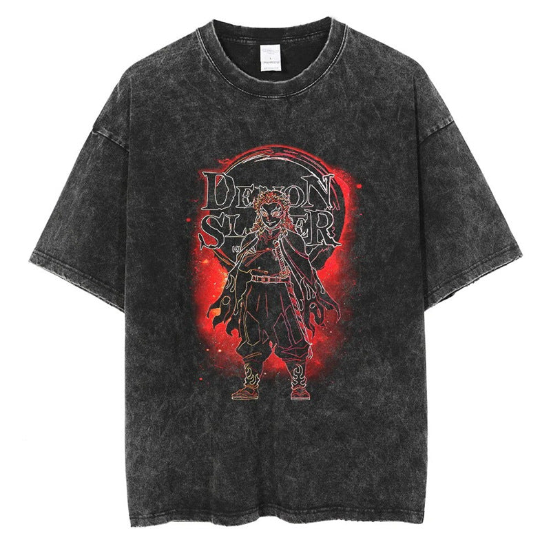 Chainsaw man - Demon Slayer Short-Sleeved Men's and Women's 220g Series