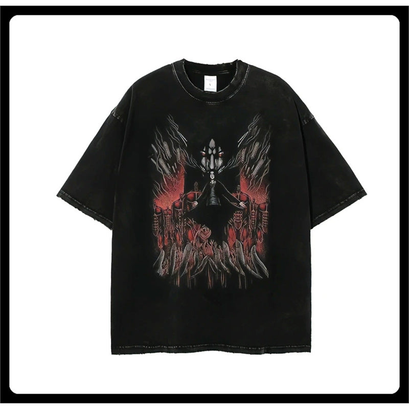 Chainsaw man - Demon Slayer Short-Sleeved Men's and Women's 220g Series