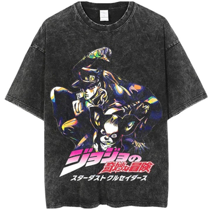 Chainsaw man - Demon Slayer Short-Sleeved Men's and Women's 220g Series