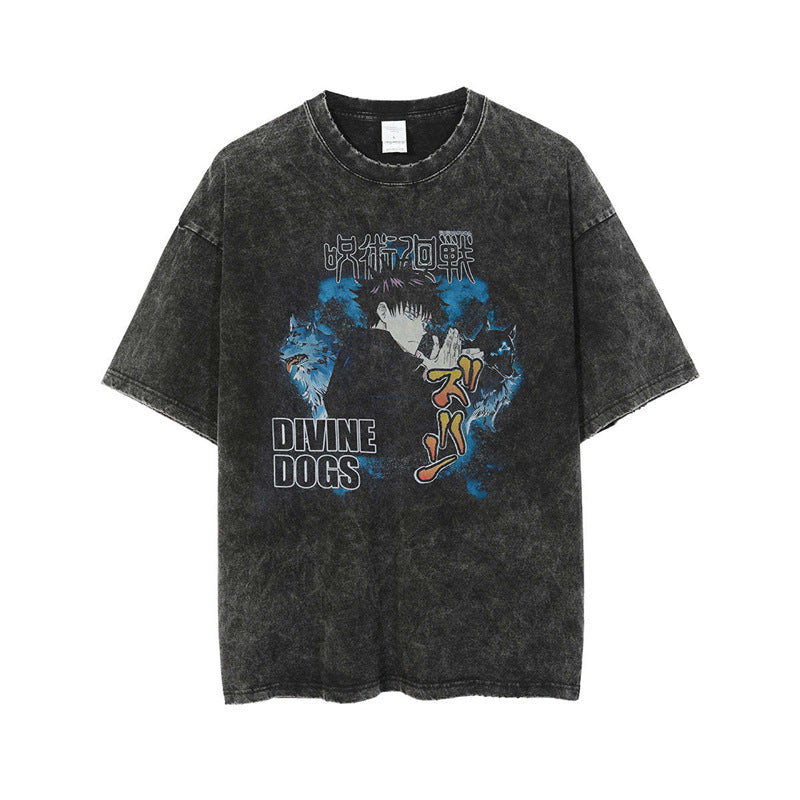 Chainsaw man - Demon Slayer Short-Sleeved Men's and Women's 220g Series