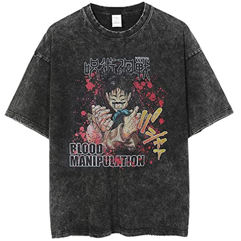 Chainsaw man - Demon Slayer Short-Sleeved Men's and Women's 220g Series