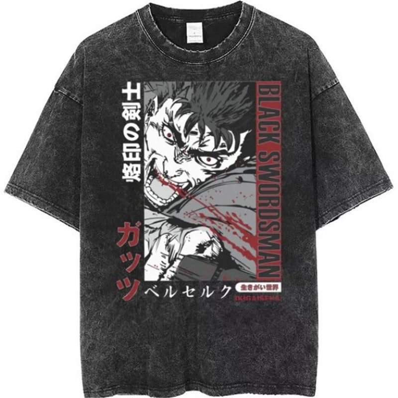 Chainsaw man - Demon Slayer Short-Sleeved Men's and Women's 220g Series