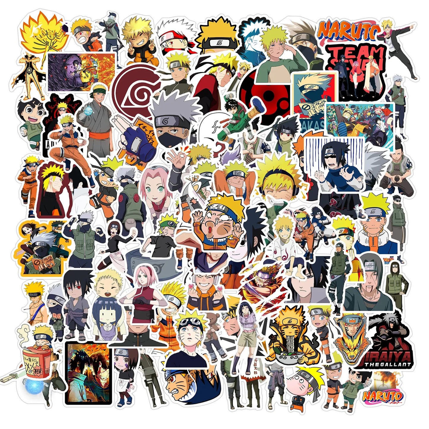 10/30/50/100pcs Japan Anime Cartoon Naruto Waterproof Sticker